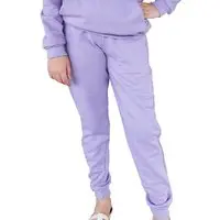 Infantil - Calça Estilo Jogger Moletom Juvenil Lilás Aliarthe