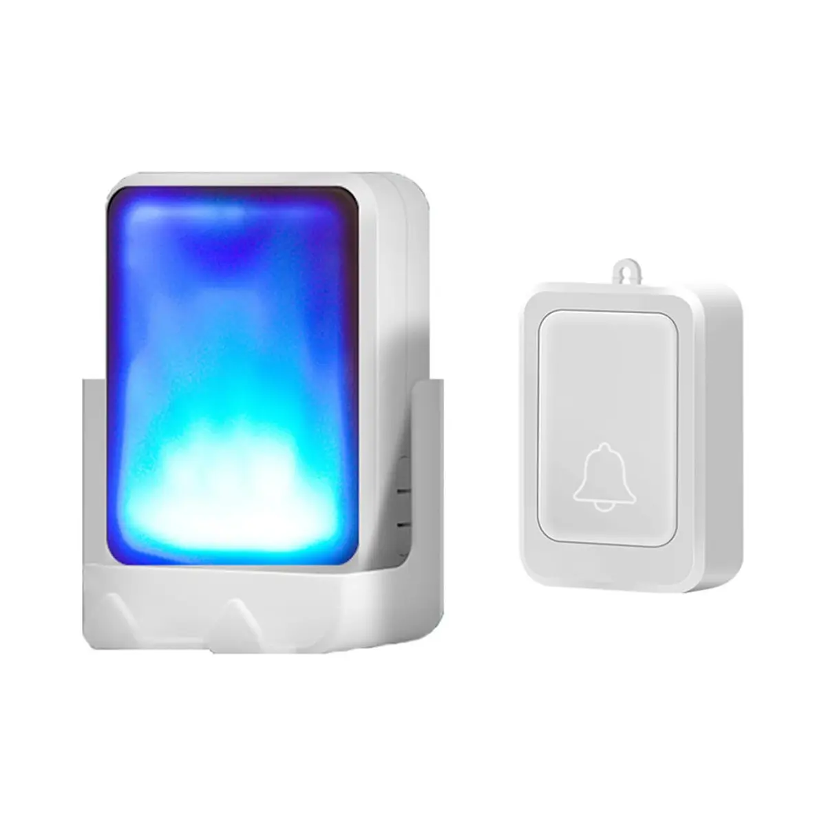 Campainha Sem Fio Rgb Volume Alto Para Idosos (Branco) - 1