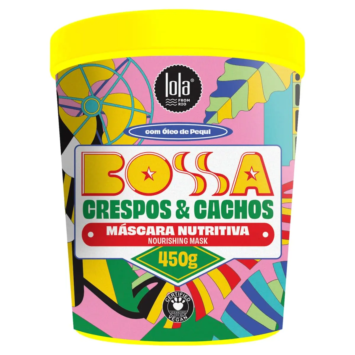 Bossa Cabelos Cacheados Máscara Capilar 450G - Lola Cosmetics - 1