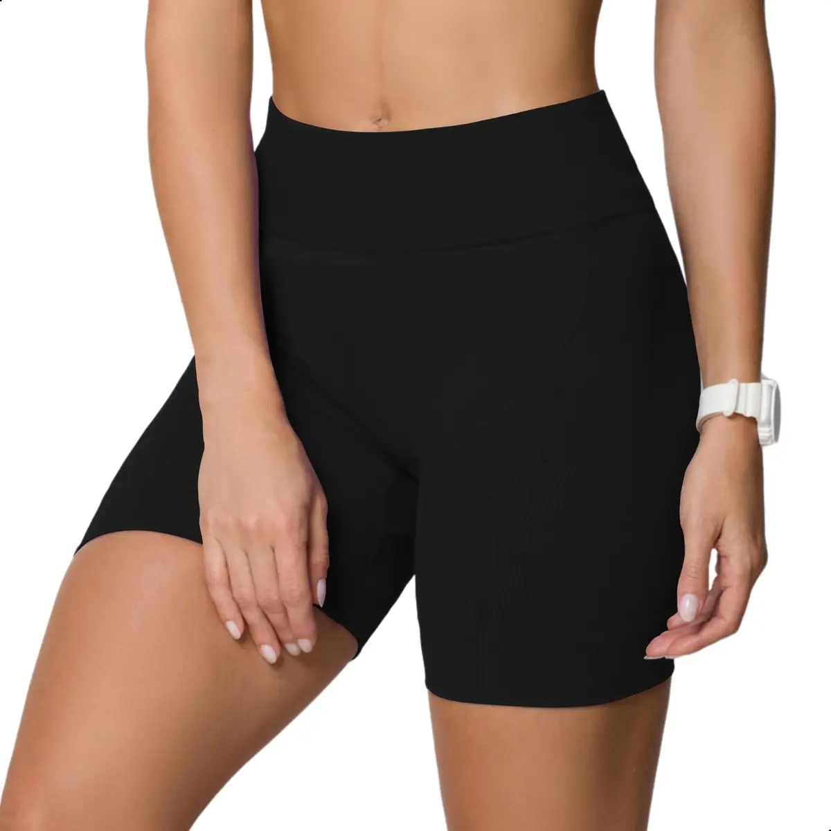 Short Academia Feminino Zero Transparência Sem Costura Poliamida Selene Adulto
