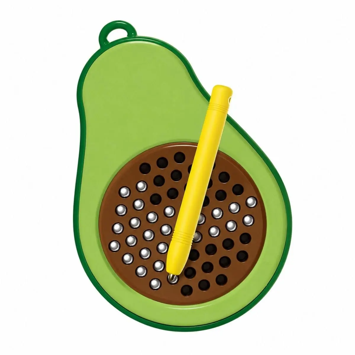Brinquedo Sensorial Magnético MagPad Abacate com Caneta Anti Stress Fisioterapia Desenvolvimento Motor Crianças Adultos Autismo