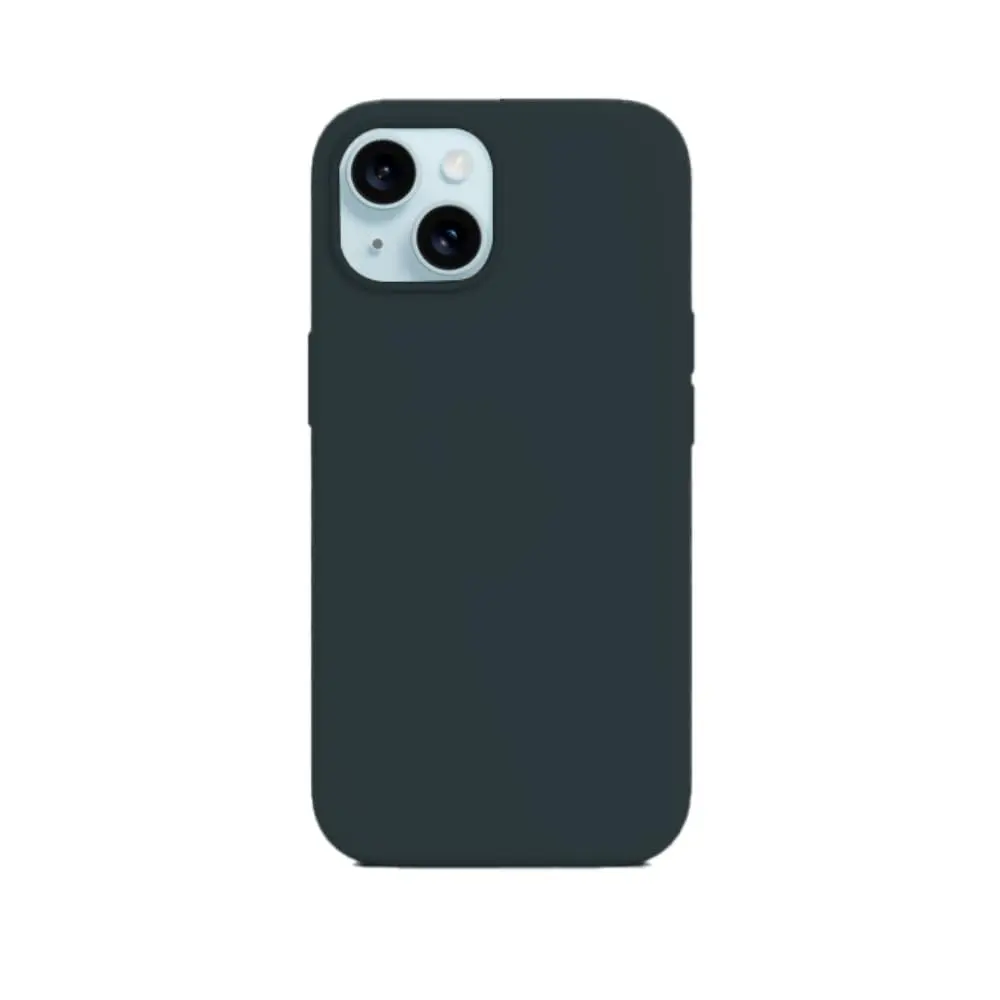 Capinha Compatível com Iphone 15 Preta, Branca, Azul, Rosa, Bordô, Roxo, Lilás, Cinza, Pink, Bege, Flexivel, Tecnologia anti impacto, Aveludada com design PREMIUM (PRETO)