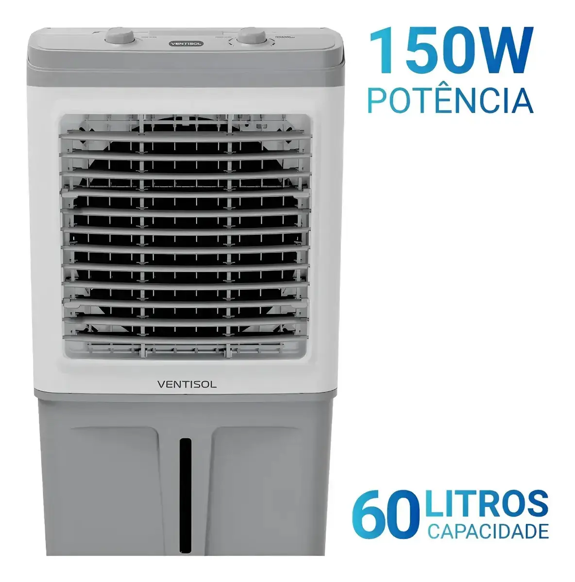 Climatizador Ventilador Evaporativo Ventisol 60l Industrial Branco