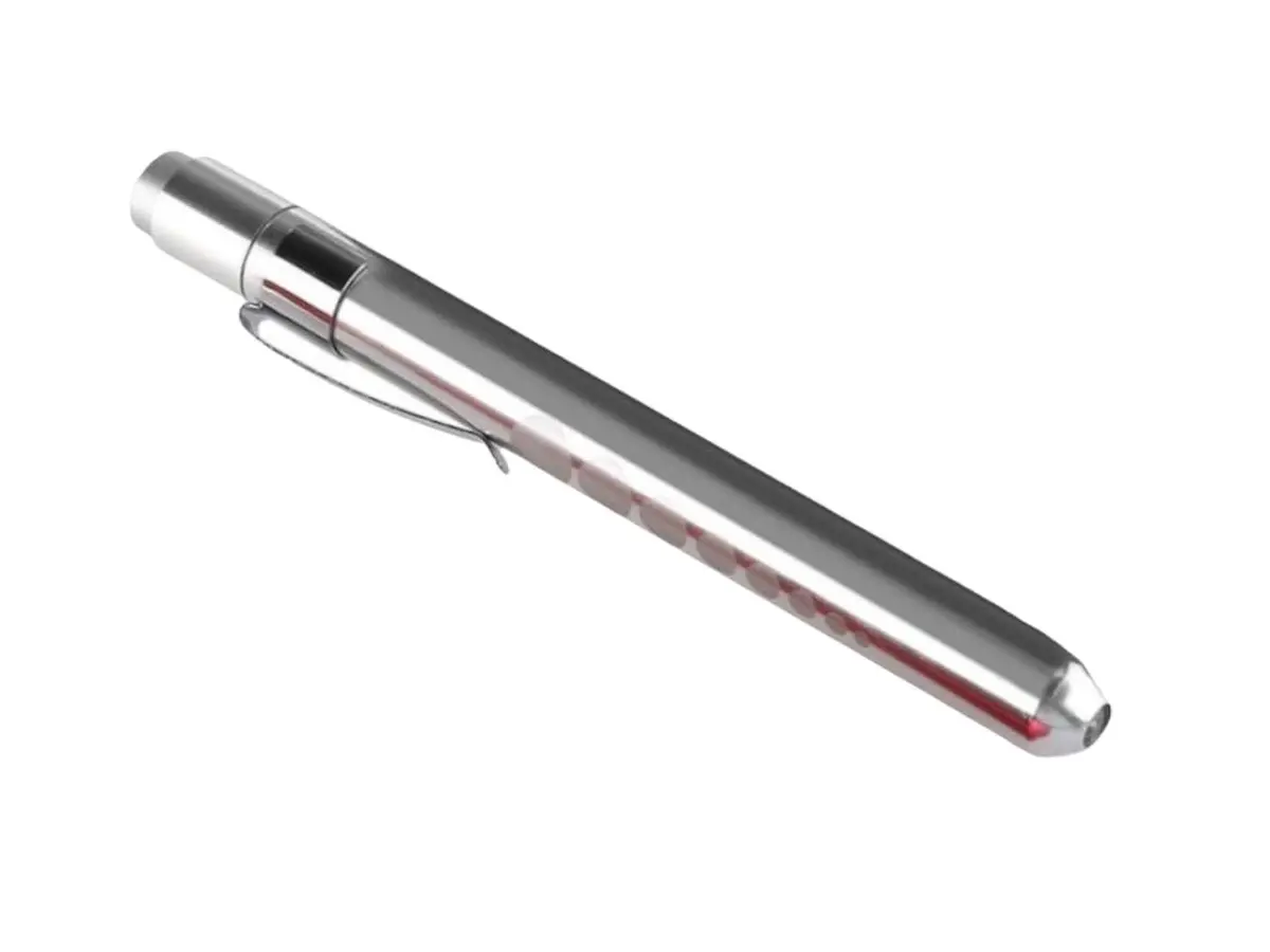 DocBeam Lanterna Clínica LED Profissional Portátil para Diagnóstico Clínico, Exame Oftalmológico, Caneta de Verificação de Pupila (Cinza)
