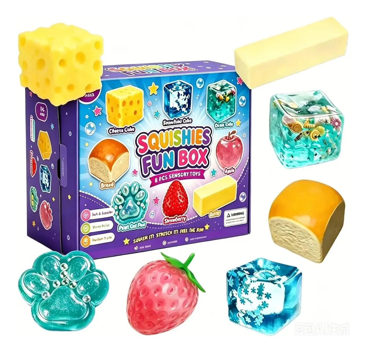 Mystery Squishy Box Set Slow Rising Malt Sugar Stress - 1