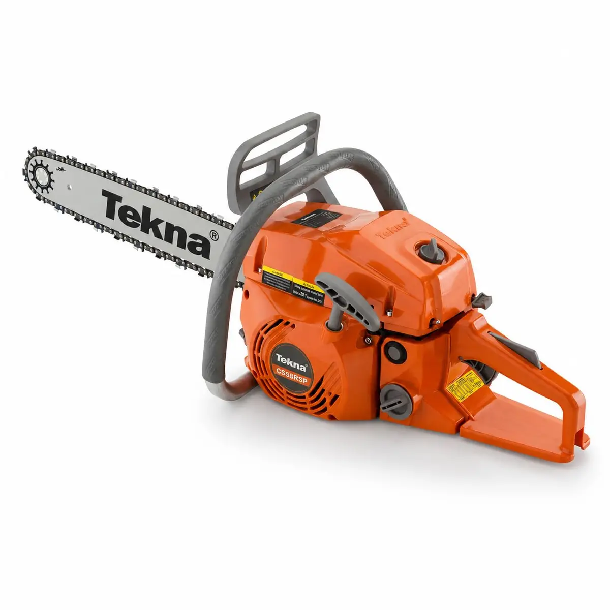 Motosserra Gasolina Tekna CS58RSP 54,5cc 3,2HP – Sabre 20" | 13.500 rpm | Antivibração | Lubrificação Automática | Profissional