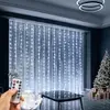 Cortina LED 3x3m 300 Leds Fria USB c/ Controle - 1