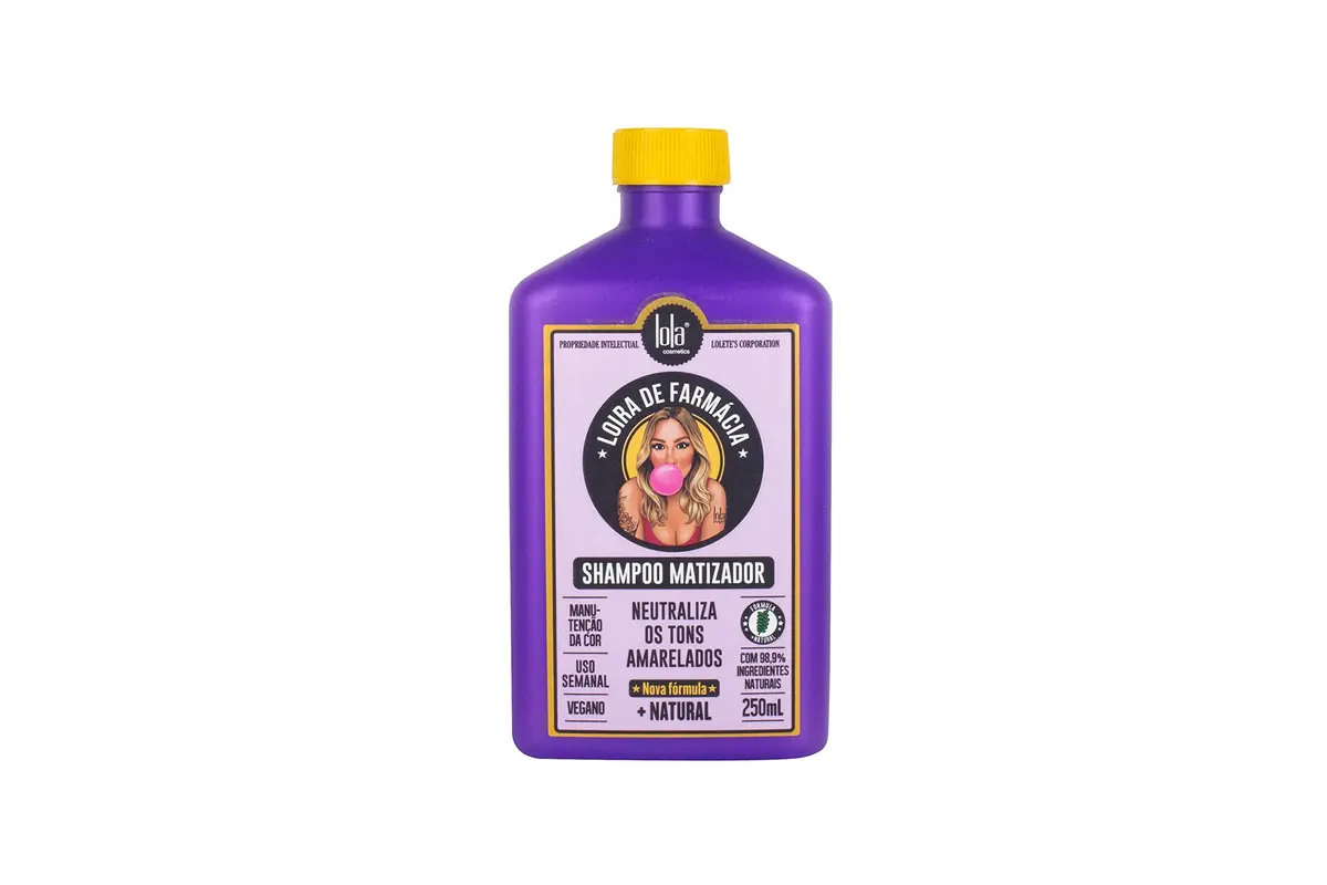 Loira de Farmácia Shampoo Matizador 250ml , Lola Cosmetics