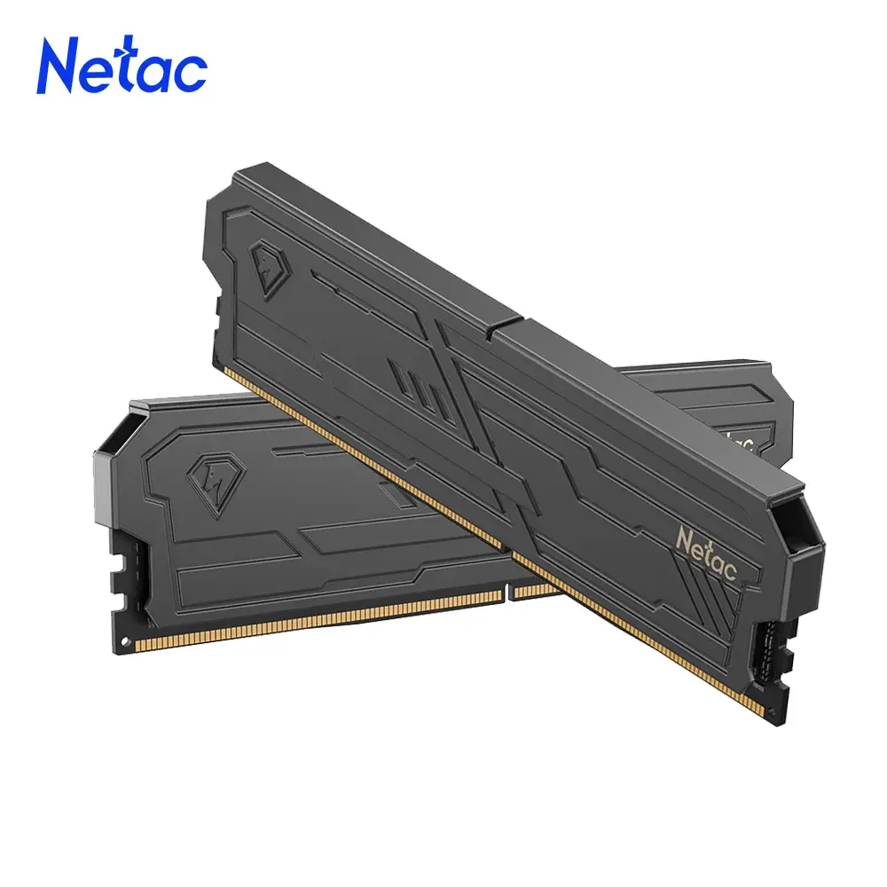 Memória RAM Netac 8G 16G 8Gx2 16Gx2 DDR4 288Pin UDIMM 3200MHz 3600MHz Suporte XMP2.0 DDR5 4800MHz Dual Channel para Desktop PC