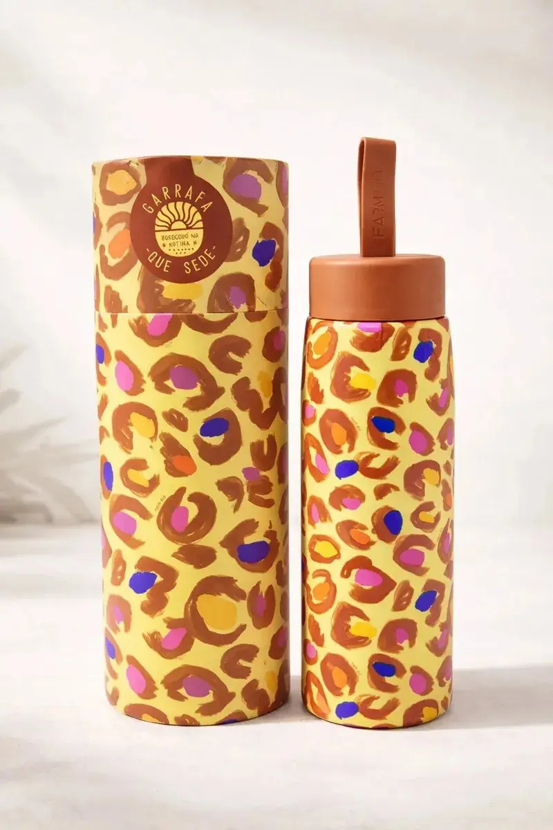 Garrafa Farm Que Sede 500ml Estudante Am Farm R:325773 Amarelo