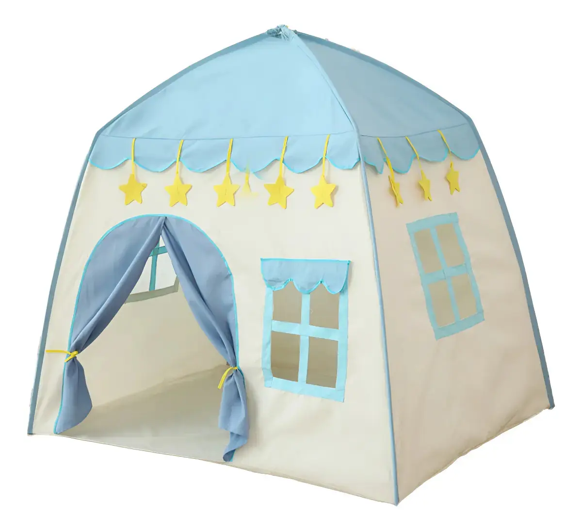Barraca Infantil Tenda Princesa Castelinho Para Menina Cor Azul