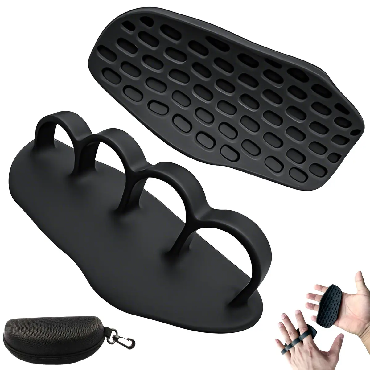 Luva de Musculação e Academia - Octo Max Grip - Preto