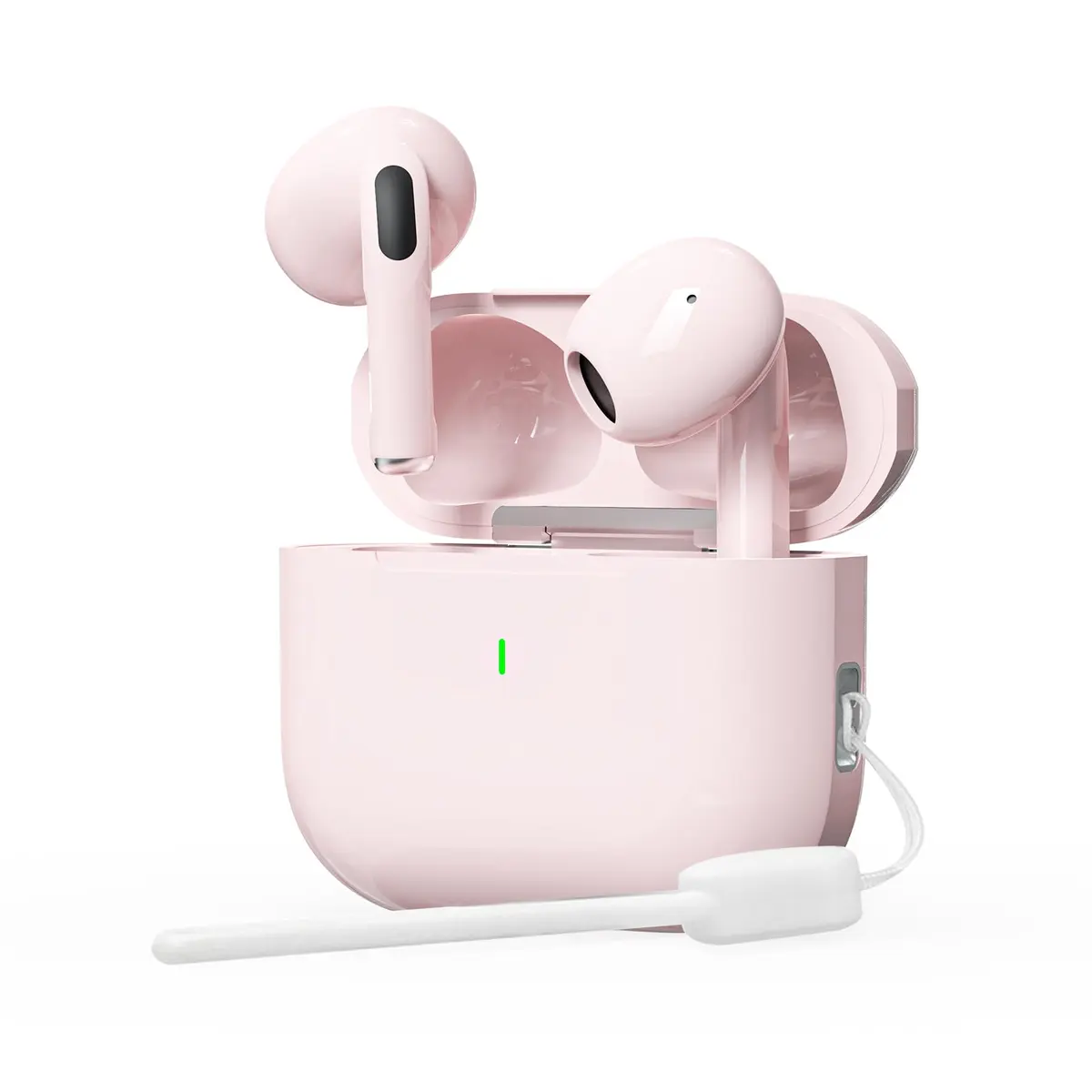 Bettdow Fone de Ouvido Bluetooth 5.3, Tipo USB C Fone de Ouvido Sem Fio com Microfone, Esportivo Sem Fio Bluetooth À Prova D'água HiFi Com Cancelamento De Ruído e Energia para 40 Horas Totais (rosa) - 1