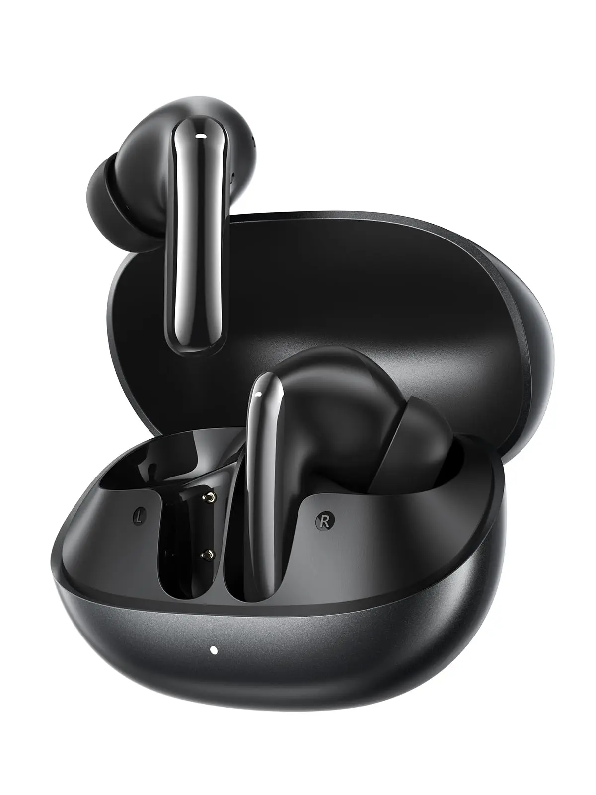 Fones de Ouvido Sem Fio QCY MeloBuds N20, Fone Cancelamento de Ruído Ativo, 6 Microfones ENC para Chamadas Nítidas, 40h de Bateria, Conexão Dupla e Bluetooth 6.0 de Baixa Latência, Preto