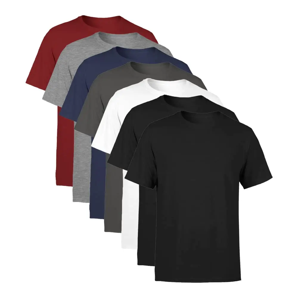 Kit 7 Camisetas Masculina SSB Brand Lisa Algodão 30.1 Premium