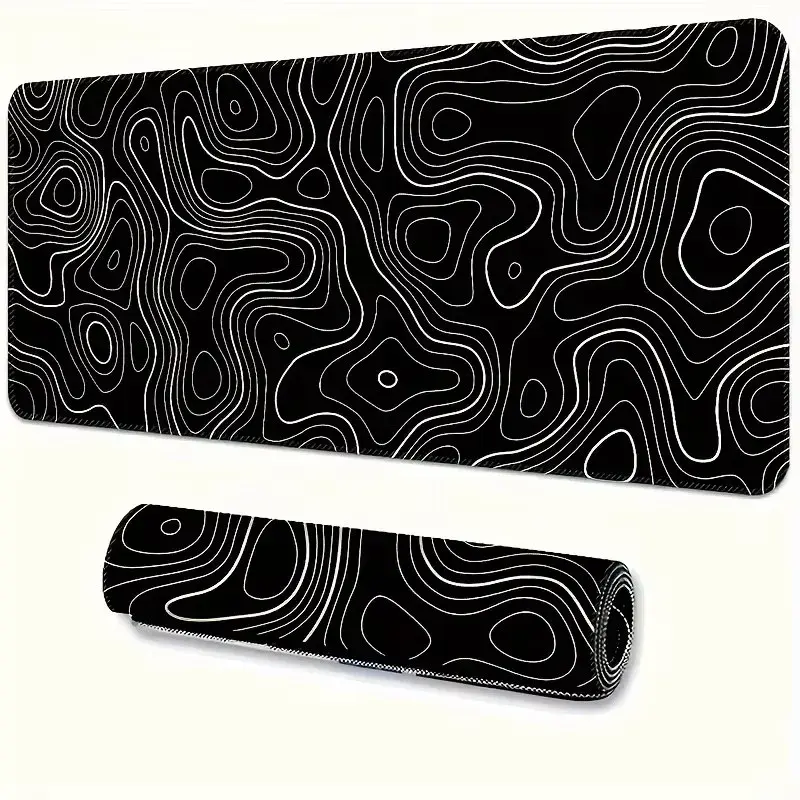 1PC Mouse Pad Grande para Mesa, Mouse Pad para Jogos, Mouse Pad com Bordas Costuradas e Base de Borracha Antiderrapante, Mouse Pad Estendido - 1