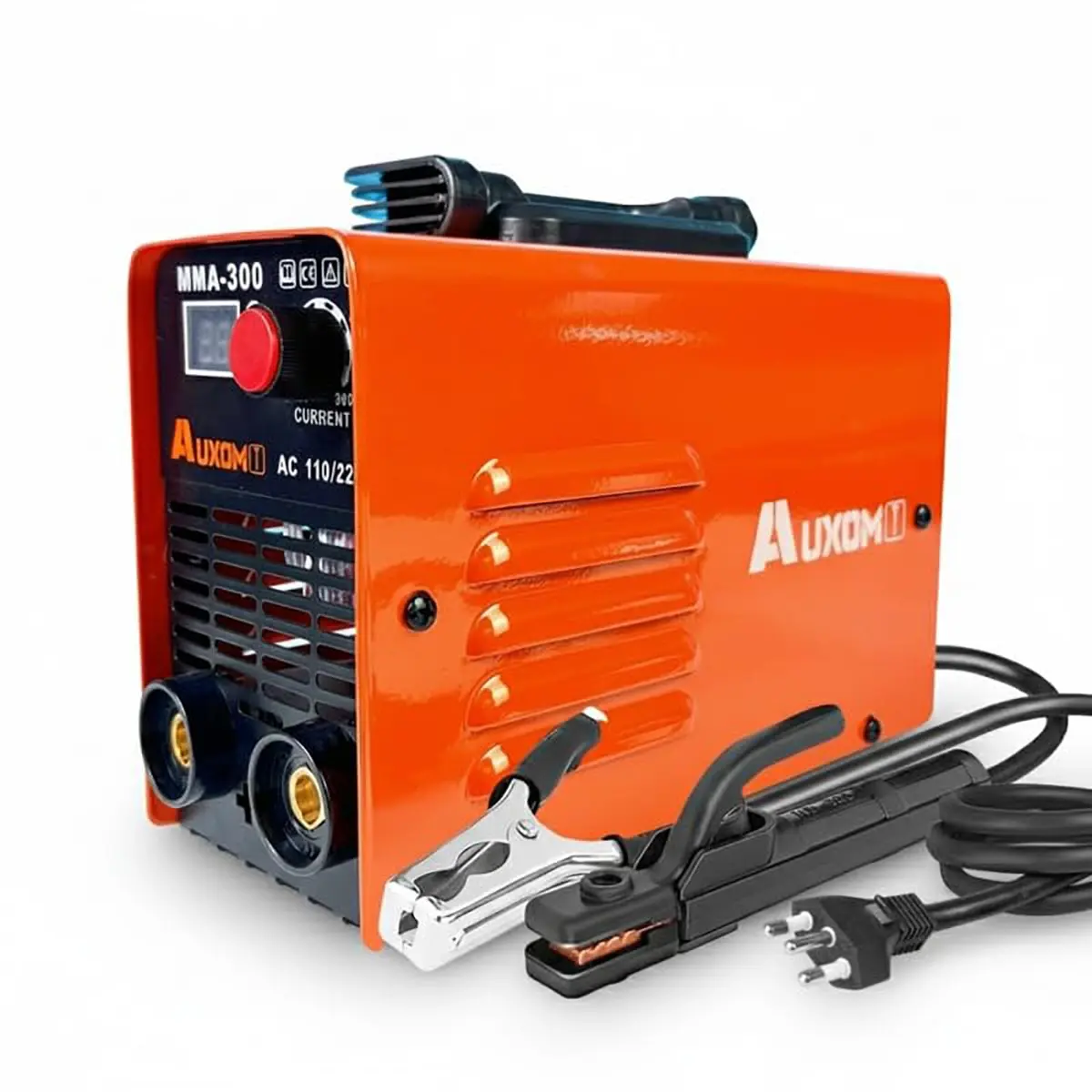 AUXOM Máquina de Solda Portátil Inversora MMA-300, 110V/220V IGBT Digital com Display, Ideal para Soldagem Profissional e Reparo em Aço/Ferro - 1
