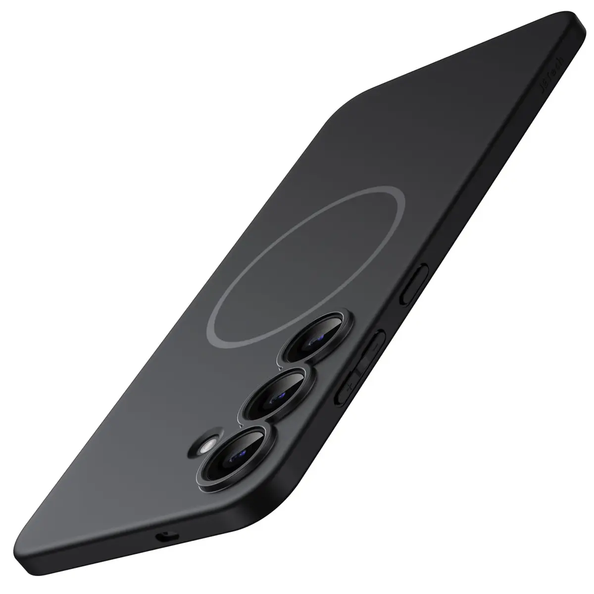 JETech Capa Fina Magnética para Samsung Galaxy S25 FE, Preto | Compatível com MagSafe, Pegada Antiderrapante, Proteção Total da Câmera, Ultrafina Leve, Acabamento Fosco