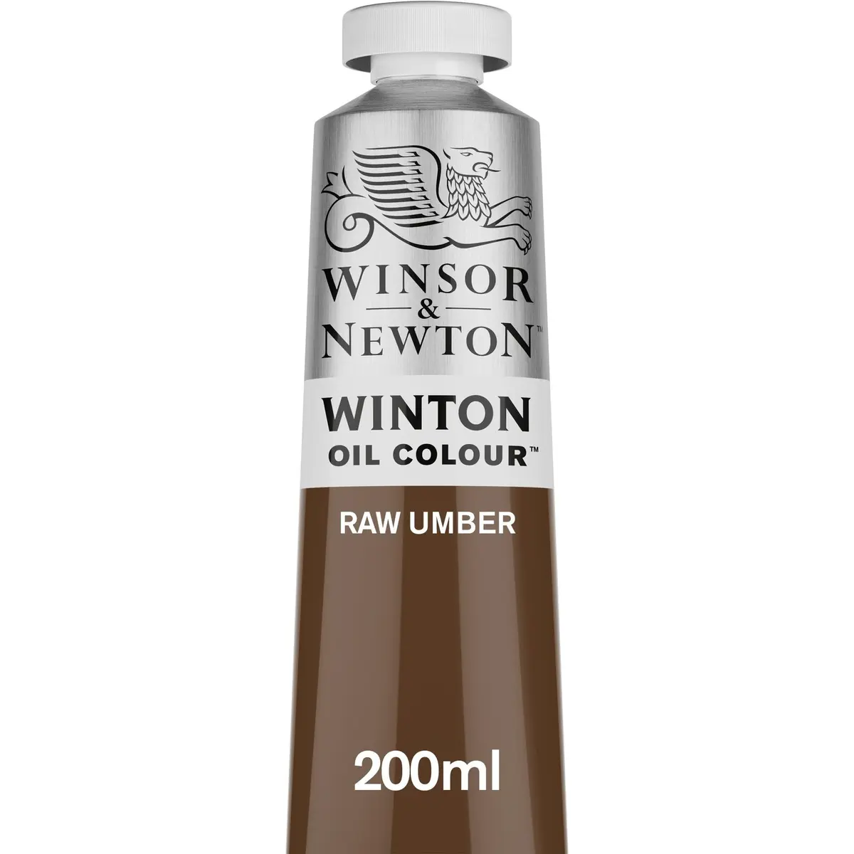 Winsor & Newton Oil Colour Tinta Óleo, Marrom (Raw Umber), 200ml | Pigmentos de alta qualidade, duráveis, resistentes à luz, permanentes, consistência uniforme, ótima carga de pigmentos - 1