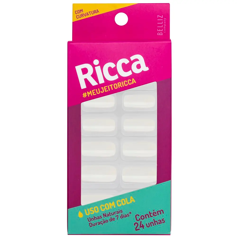 Ricca Unhas Naturais Com Curvatura - 1