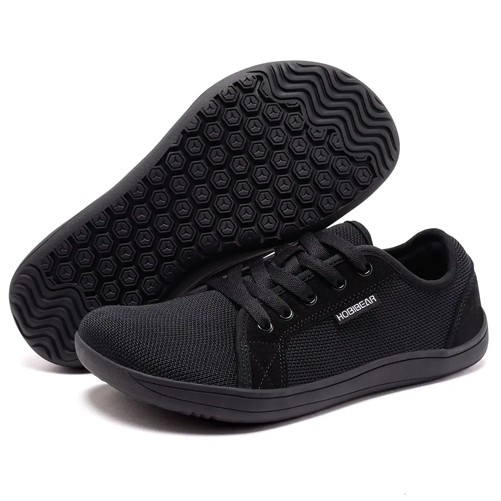 HOBIBEAR Sapatos unissex de bico largo descalço para homens e mulheres, trilha ao ar livre, corrida, sapatos minimalistas, leves e respiráveis