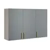 Armário Aéreo 120cm 3 Portas 3 Prateleiras Itatiaia Essence Fendi Gris - 1