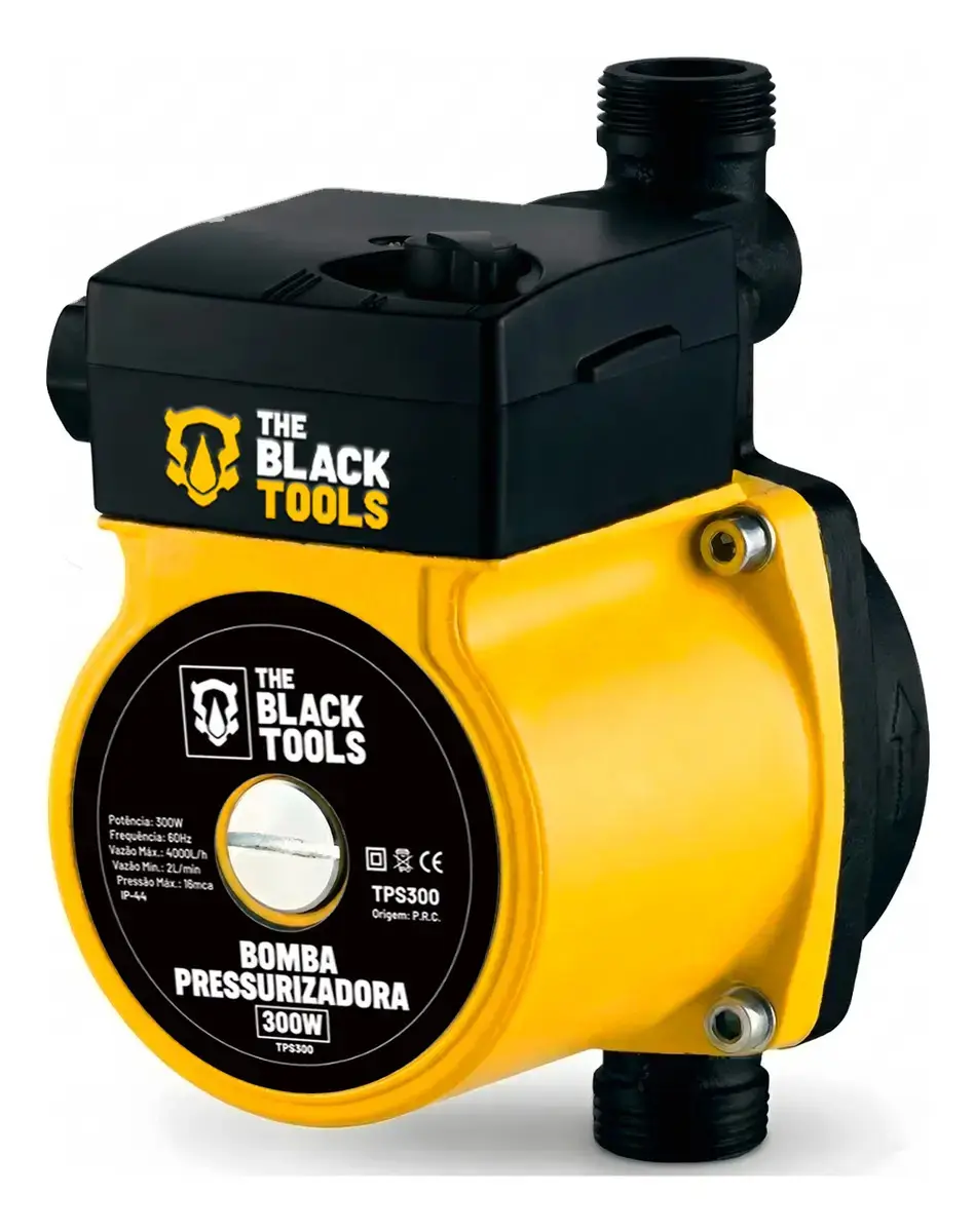 Bomba Pressurizadora De Água 120w Para Aumentar Pressão Da Água Processador 1600l/h Tps120 The Black Tools - 1