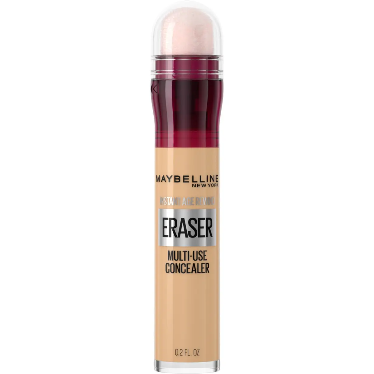Corretivo Líquido Eraser Instant Age Rewind Maybelline 122 Sand 6ml | Corrige olheiras e linhas finas, contorna e ilumina o rosto, alta cobertura com fórmula vegana