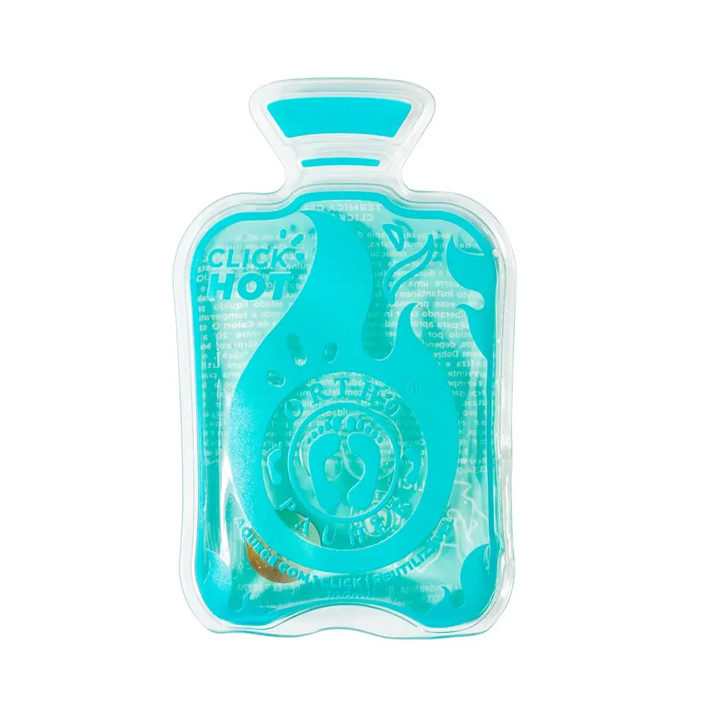 Bolsa Térmica de Gel Ortho Pauher Hot Click, Azul Celeste | Tamanho Único, Reutilizável, Aquecimento Instantâneo