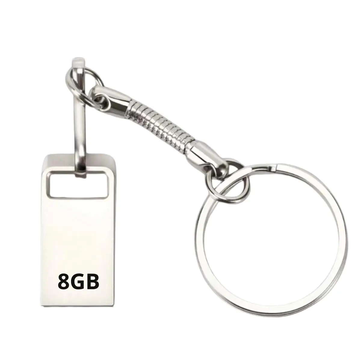 Pen Drive Chaveiro Metálico – Armazenamento Portátil Compacto e Resistente (8, GB) - 1