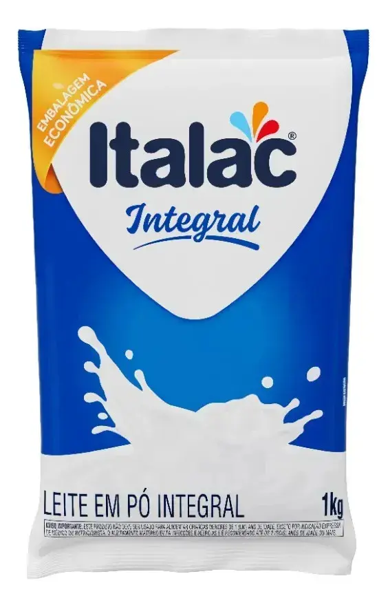 Leite Em Pó Integral Italac Almofada 1Kg - 1