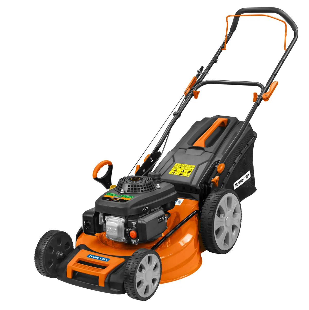 Cortador de Grama a Gasolina Tramontina CC53M com Diâmetro de Corte de 530 mm Motor 159 cc Chassi Metálico e Recolhedor Rígido