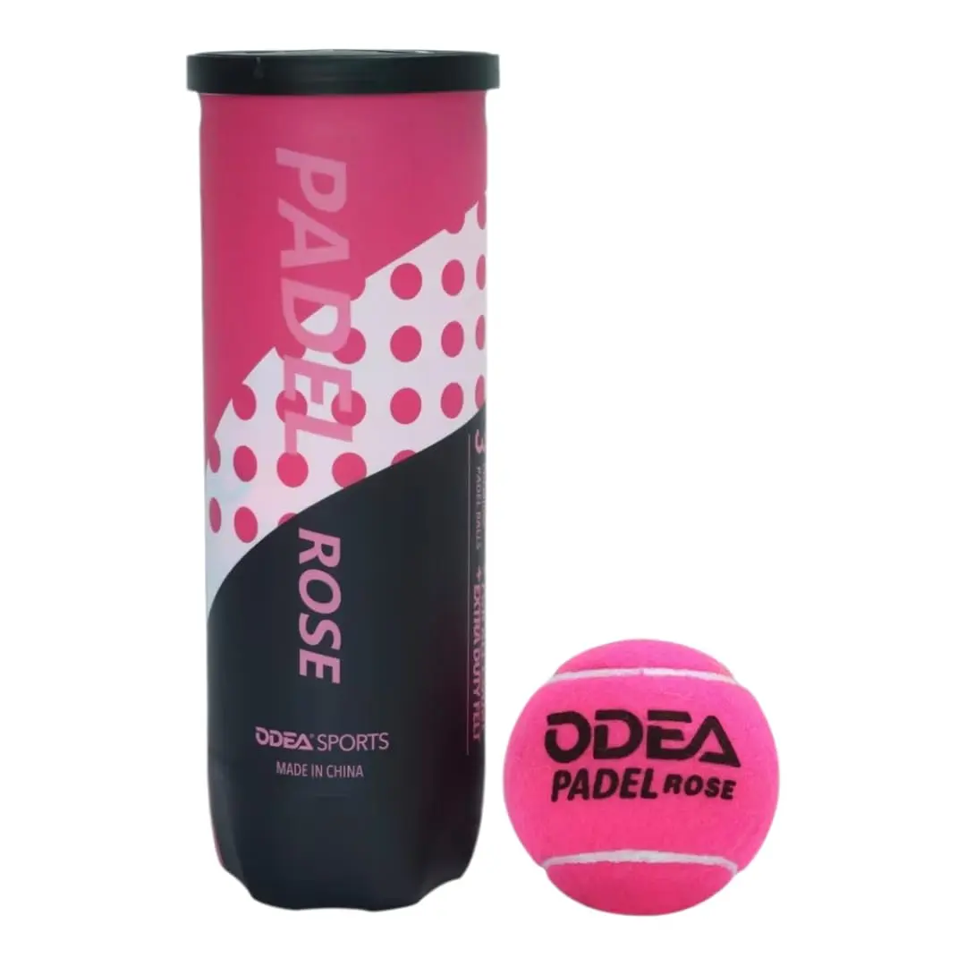 Bola de Padel Odea Rosa Tubo com 3 Bolas para Treino e Competição - 1
