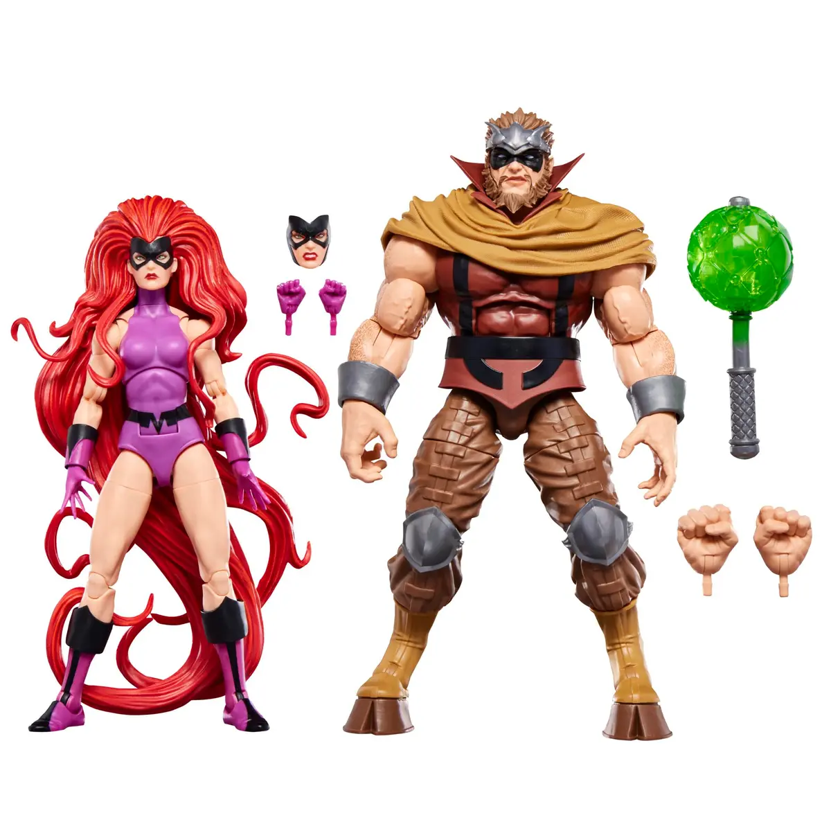 Marvel Legends Series Inhumans Medusa & Gorgon Two-Pack, 2 Fantastic Four Comics-Inspired Collectible 6-Inch Scale Action Figures