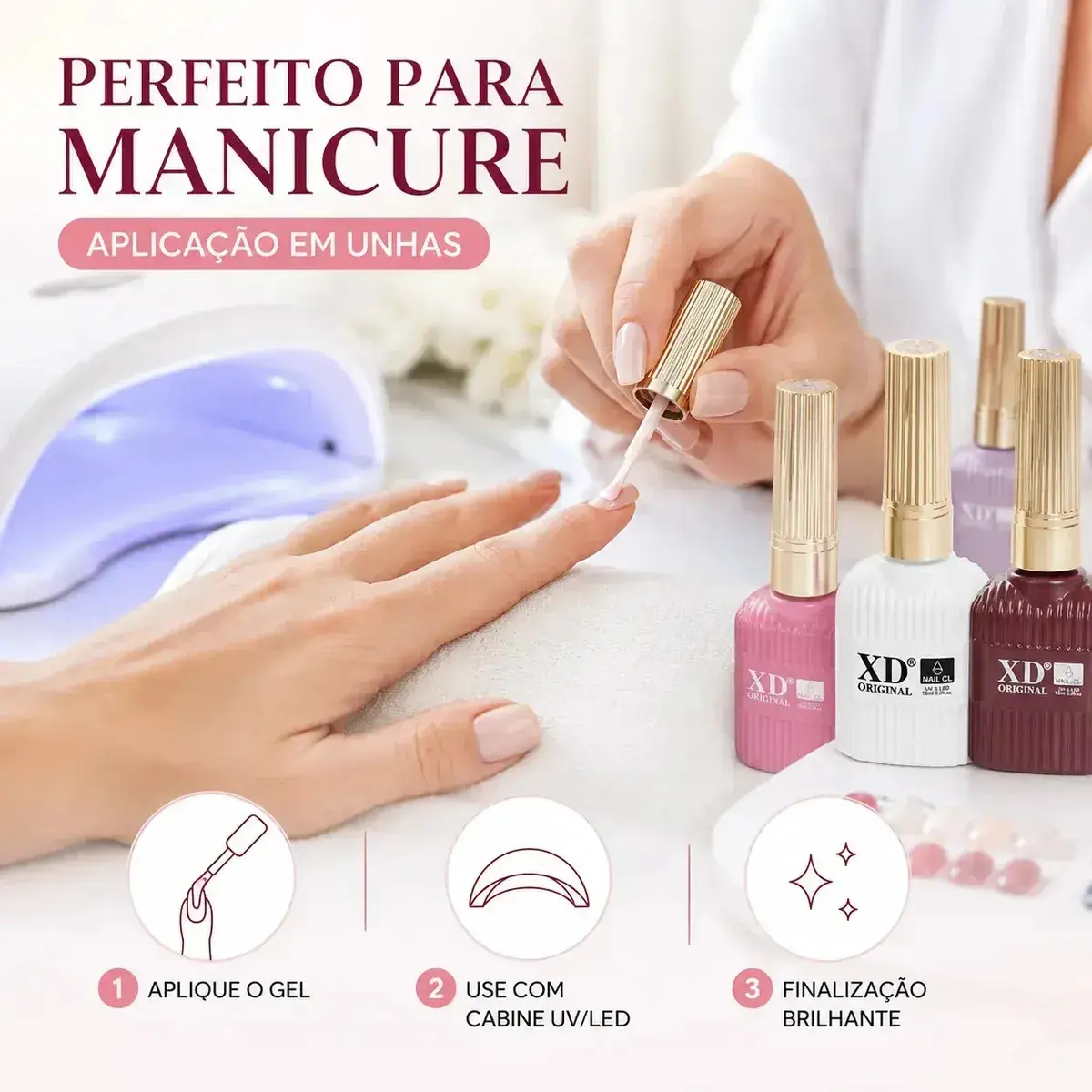 Esmalte Em Gel X&d Premium 15ml Alta Pigmentação XD01 thumbnail 6
