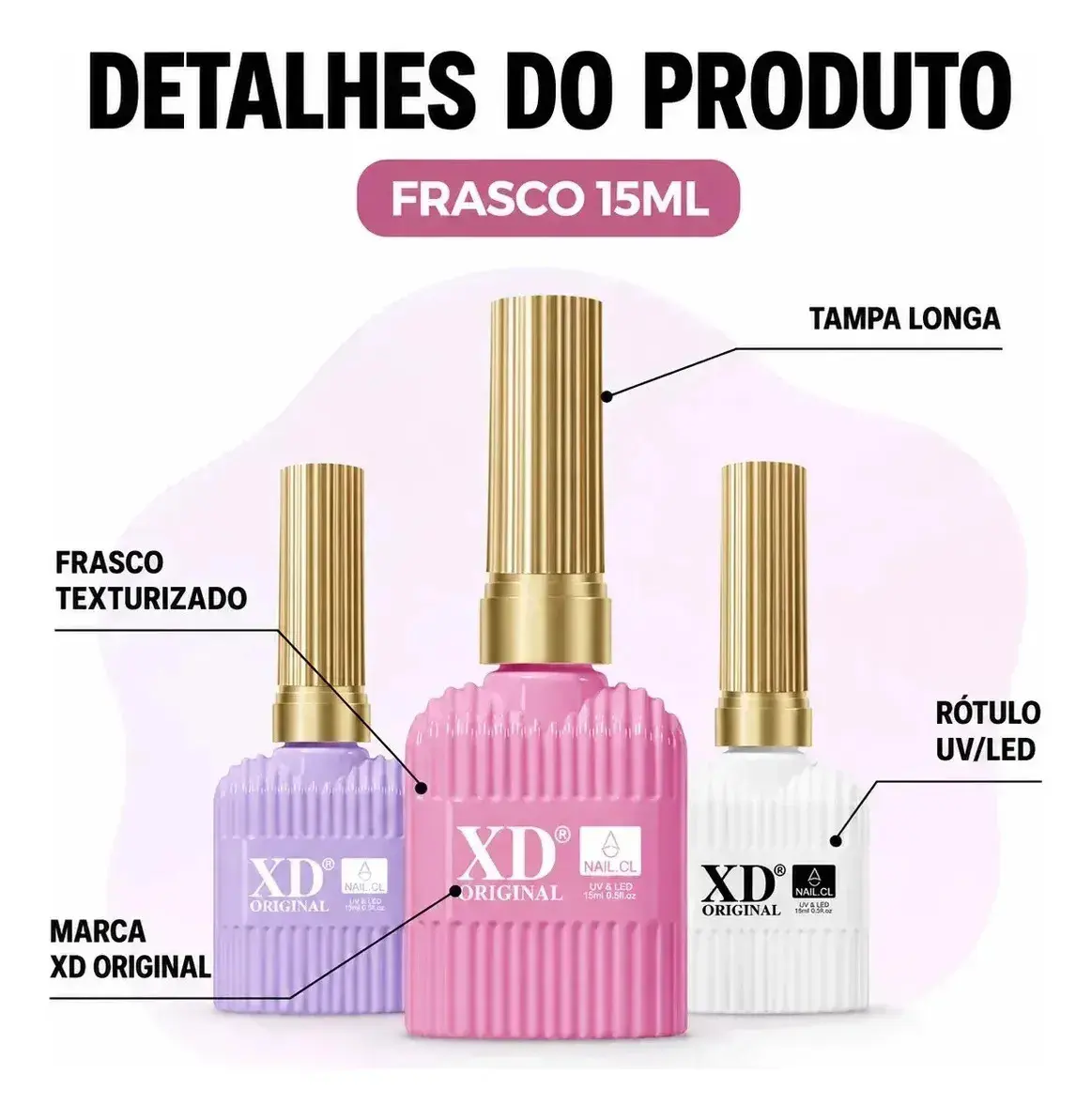Esmalte Em Gel X&d Premium 15ml Alta Pigmentação XD01 thumbnail 7