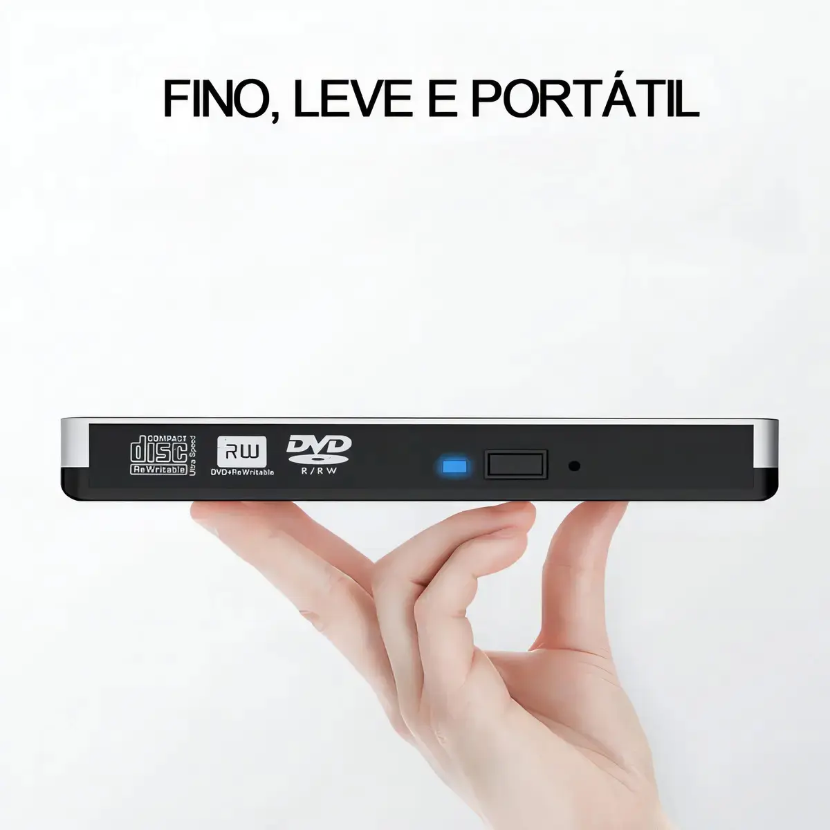 Gravador e Leitor de DVD Externo USB 3.0 Slim para Windows e MacBook thumbnail 3