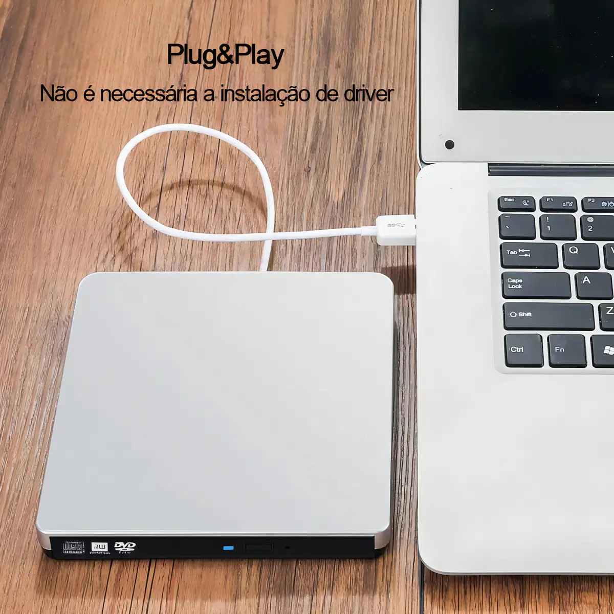 Gravador e Leitor de DVD Externo USB 3.0 Slim para Windows e MacBook thumbnail 7