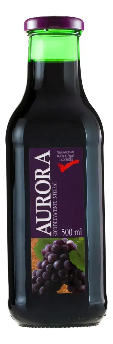 Suco de uva tinto Aurora sem glúten 500 ml