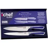 Conjunto de Facas Ichef Polishop Professional Cut Inox Duo | Ichef