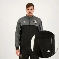 Agasalho Kappa Vasco Trilobal Preto e Cinza