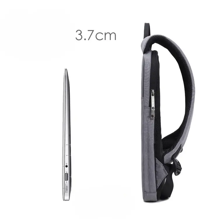 Mochila de computador fina e leve mochila simples notebook masculino 14/15 Polegada negócios lazer anti-respingo saco ita - 1