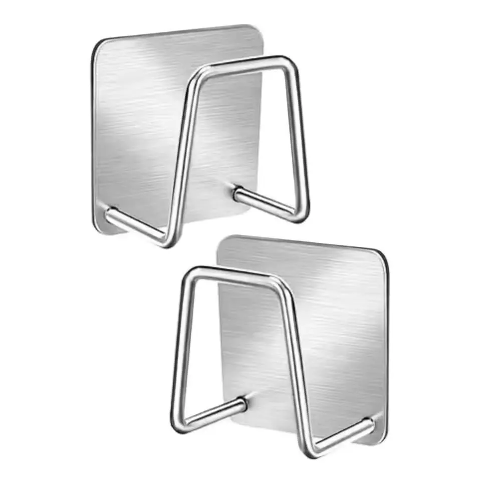 Kit 2 Suportes Adesivos para Pia Inox 5cm Porta Esponja e Bucha Sem Furos