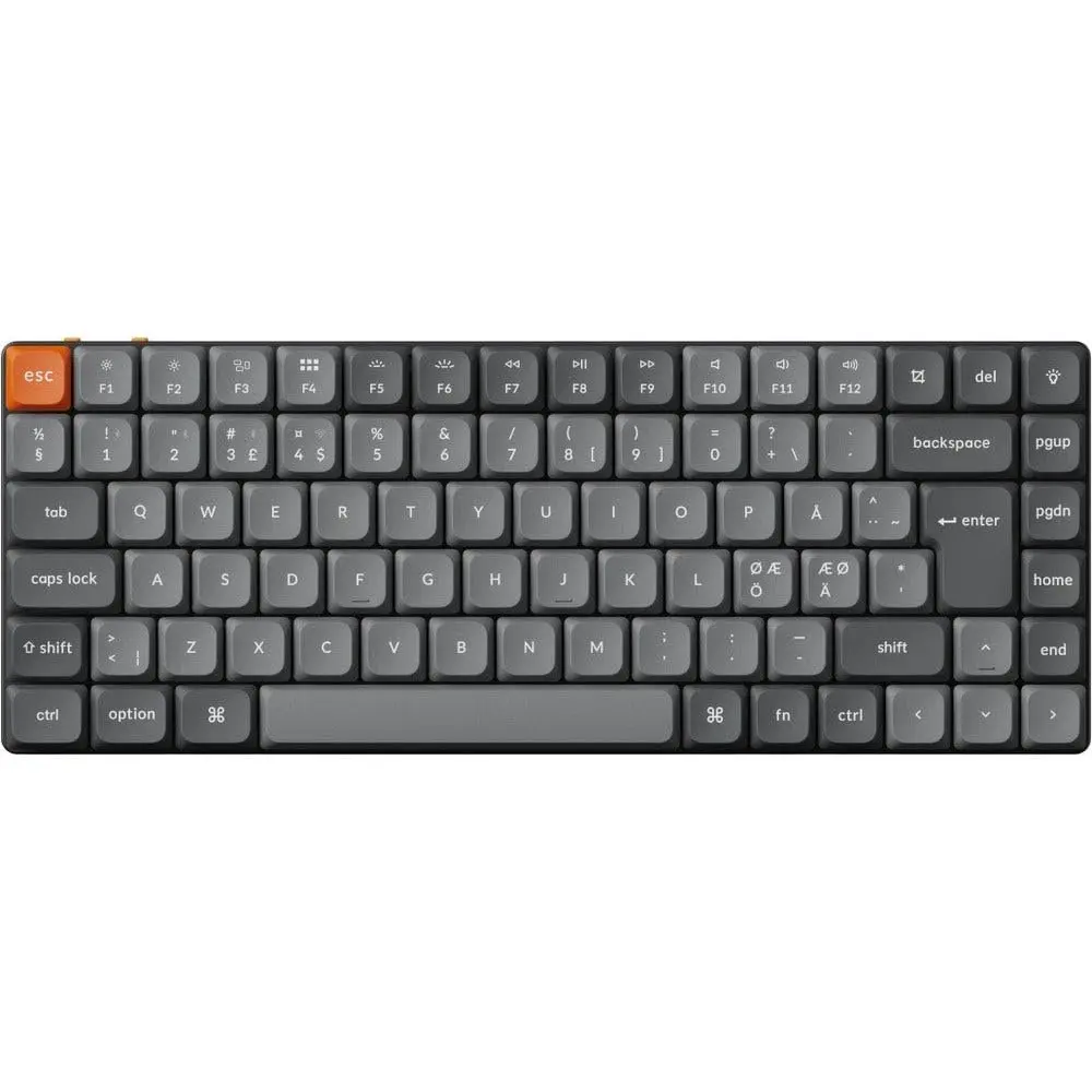 Keychron Teclado mecânico K3 Max QMK/via sem fio 75% layout RGB programável LED Gateron Red Switch quadro de alumínio hot-swap Bluetooth/USB-C teclado gamer com fio para Mac - 1