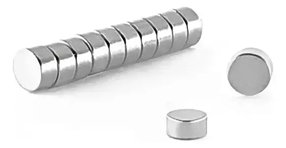 Ímã Neodímio 4x2 mm N35 50 Unidades