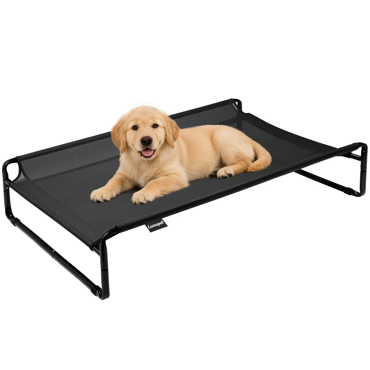 Cama Suspensa para Cachorros 90x65cm, Cama Pet Elevada Grande | Respirável Textilene,Estrutura Reforçada,Fácil de Limpar,Fácil de Montar, Base Antiderrapante