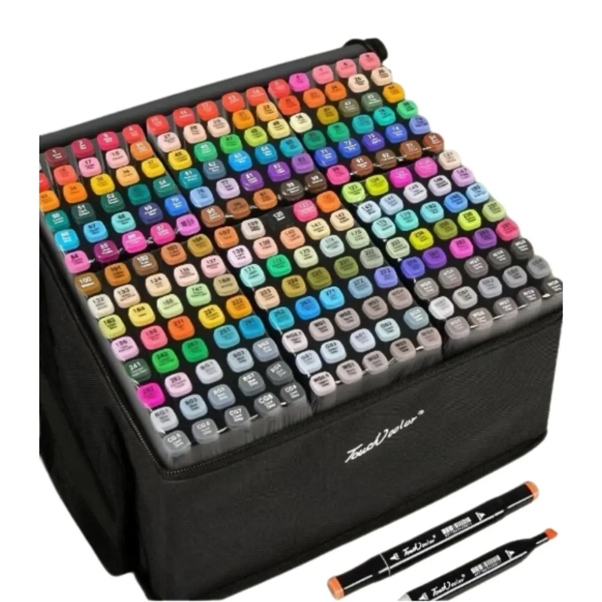 Kit Canetas Marcador Permanente 24 Cores Ponta Dupla para Desenho