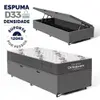 Cama Box Baú com Colchão de Espuma D33 Ortobom Airtech 100 Solteiro 88cm - Cinza - 1