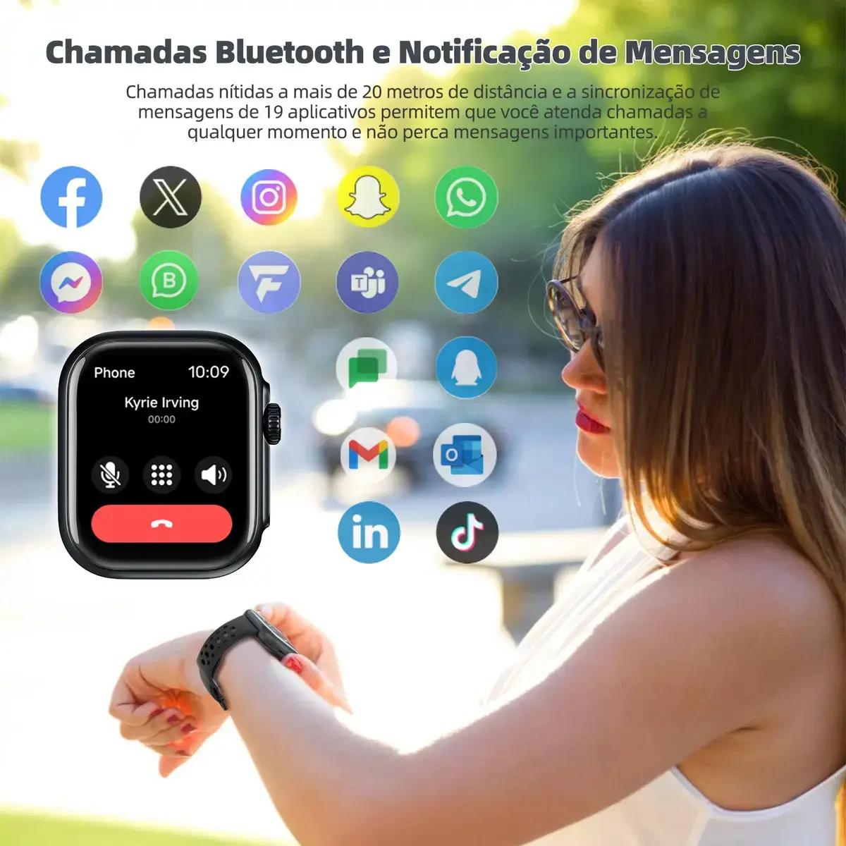 Relógio Smartwatch Bettdow FB041 GPS Alexa 5M/IP68 À Prova D'Água thumbnail 2