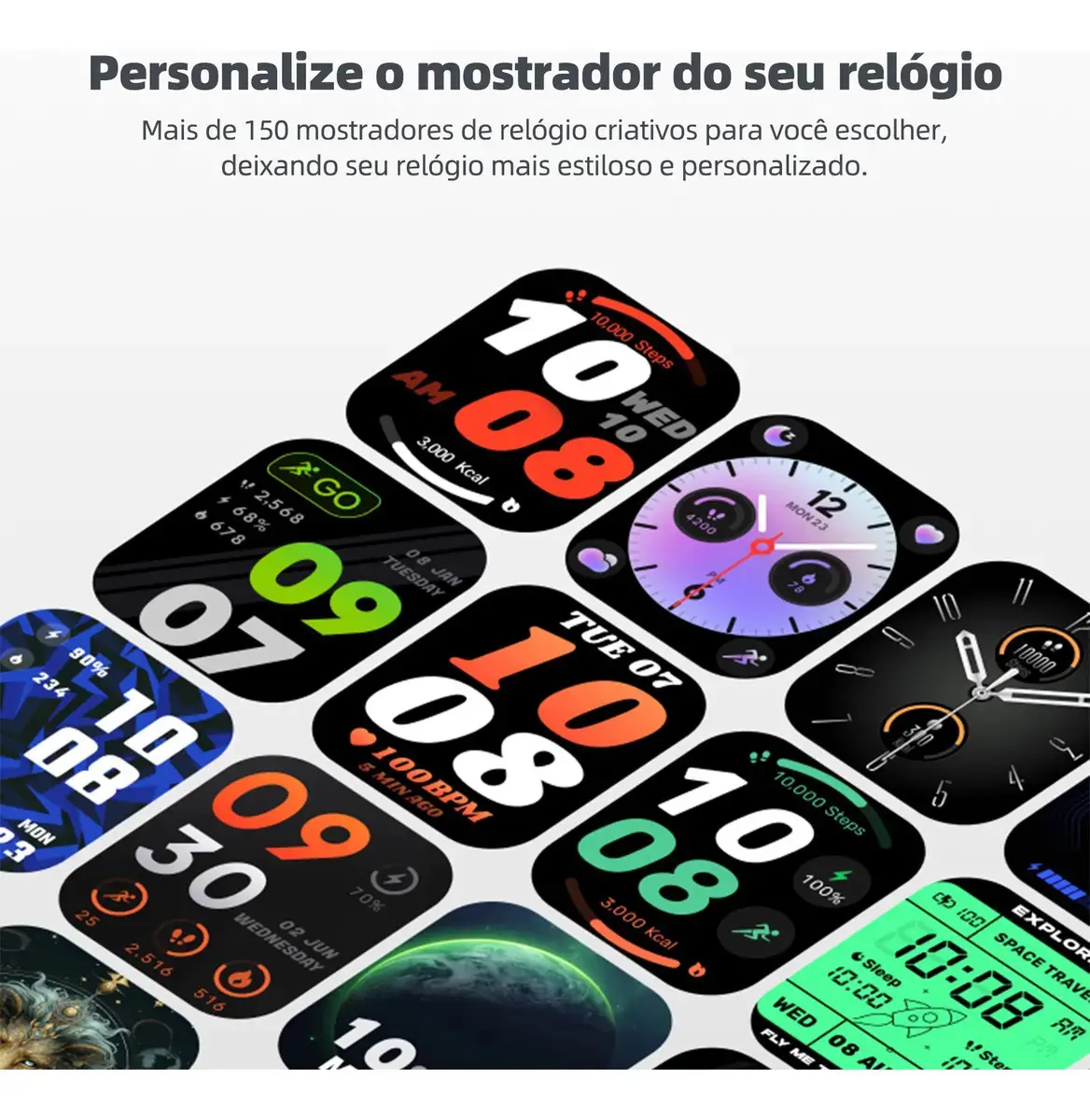 Relógio Smartwatch Bettdow FB041 GPS Alexa 5M/IP68 À Prova D'Água thumbnail 5